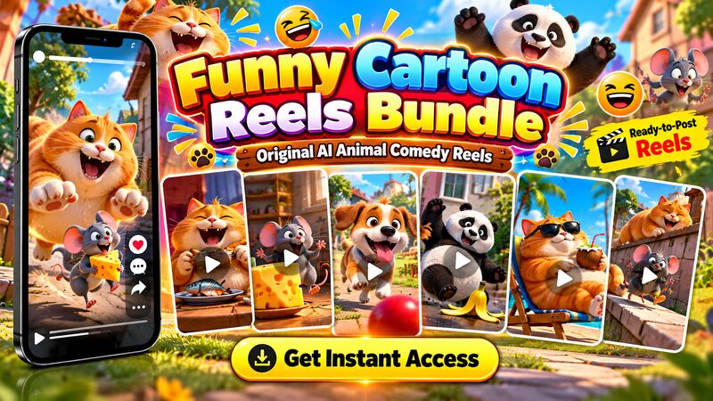 Funny Cartoon Reels bundle cover