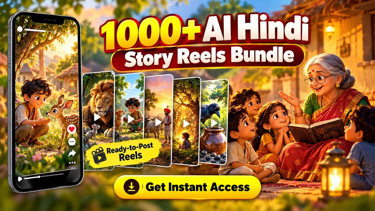 1000+ AI Hindi Story Reels cover
