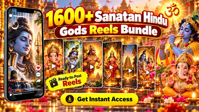 1600+ Sanatan Hindu Gods Reels bundle cover